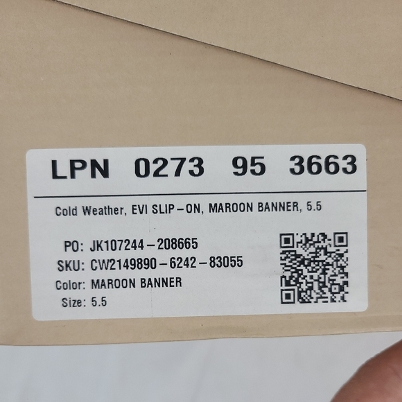 NEW JustFab Womens EVI Slip On Maroon Quilted Mid Calf Duck Snow Boot Sz 5.5 NIB - Picture 8 of 8